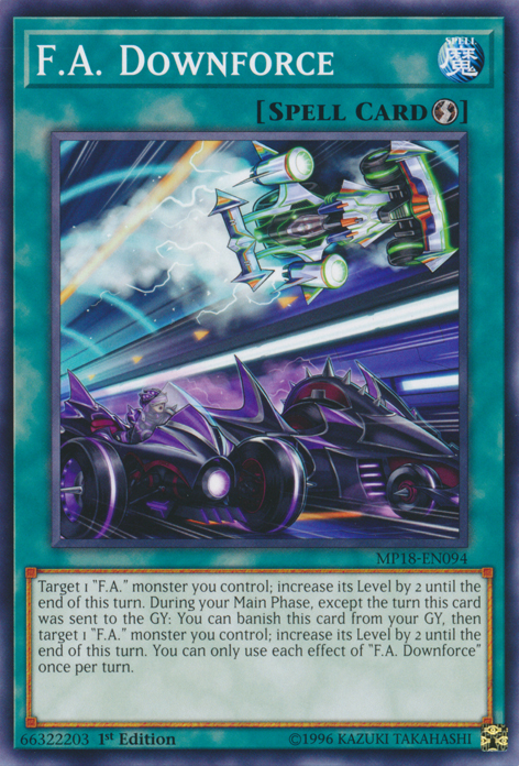 F.A. Downforce [MP18-EN094] Common Yu-Gi-Oh!