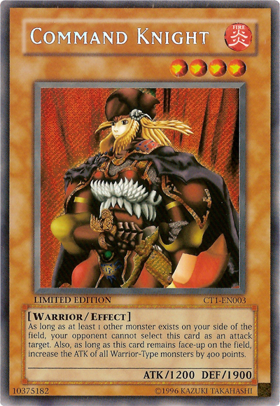 Command Knight [CT1-EN003] Secret Rare Yu-Gi-Oh!