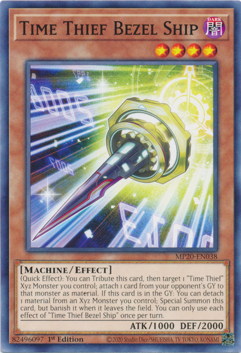Time Thief Bezel Ship [MP20-EN038] Common Yu-Gi-Oh!
