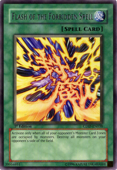 Flash of the Forbidden Spell [CDIP-EN038] Rare Yu-Gi-Oh!