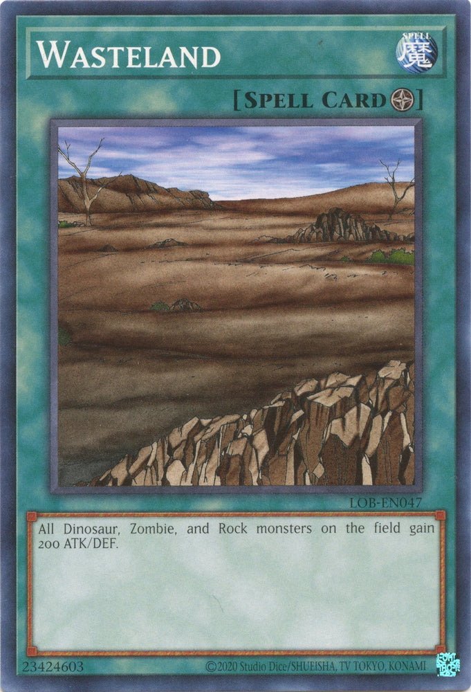 Wasteland (25th Anniversary) [LOB-EN047] Common Yu-Gi-Oh!