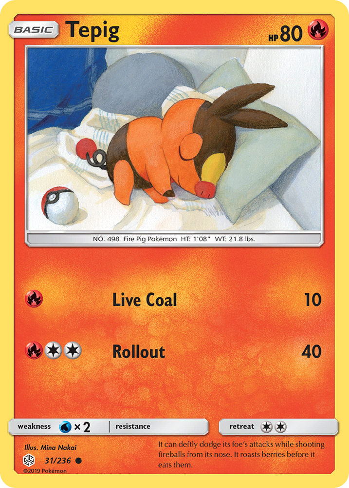 Tepig (31/236) [Sun & Moon: Cosmic Eclipse] Pokémon