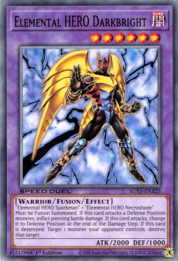 Elemental HERO Darkbright [SGX1-ENA25] Common Yu-Gi-Oh!