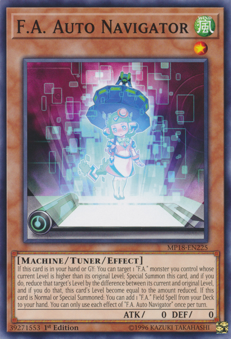F.A. Auto Navigator [MP18-EN225] Common Yu-Gi-Oh!