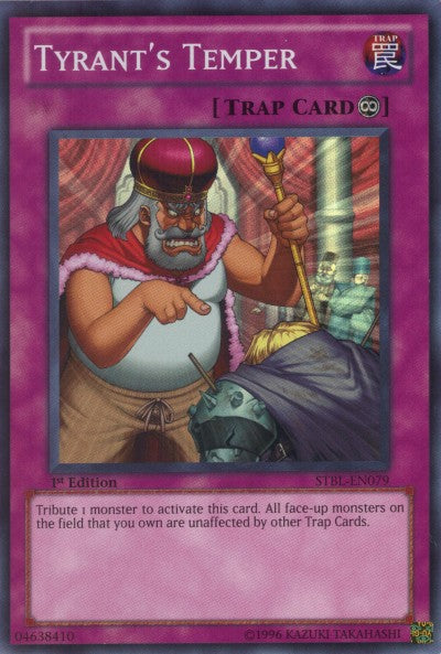 Tyrant's Temper [STBL-EN079] Super Rare Yu-Gi-Oh!