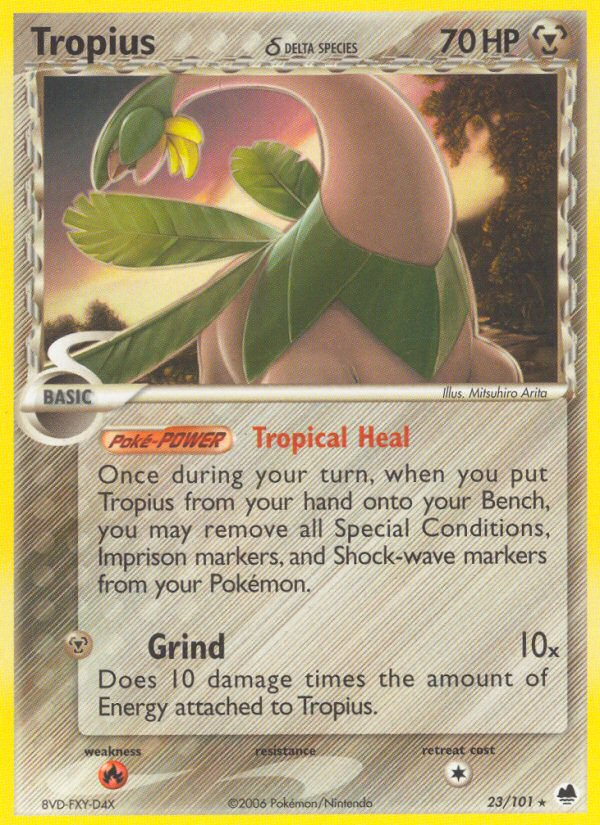 Tropius (23/101) (Delta Species) [EX: Dragon Frontiers] Pokémon