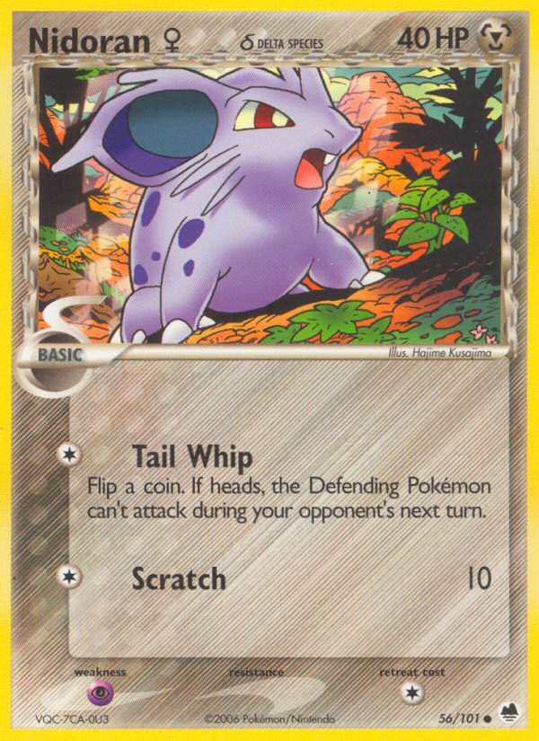 Nidoran (56/101) (Female) (Delta Species) [EX: Dragon Frontiers] Pokémon