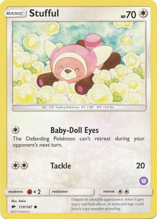 Stufful (110/147) (Deck Exclusive #12) [Sun & Moon: Trainer Kit - Alolan Sandslash] Pokémon