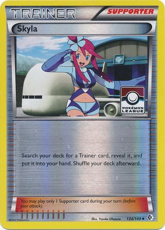 Skyla (134/149) (League Promo) [Black & White: Boundaries Crossed] Pokémon
