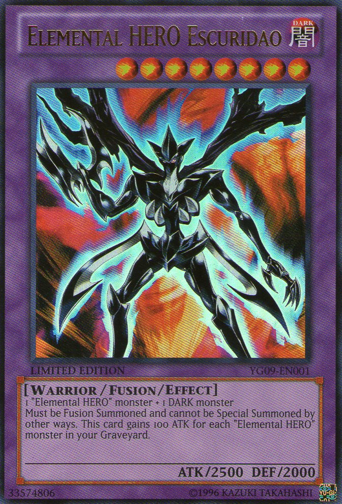 Elemental HERO Escuridao [YG09-EN001] Ultra Rare Yu-Gi-Oh!