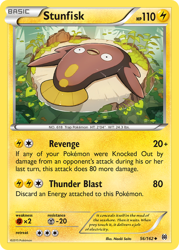 Stunfisk (56/162) [XY: BREAKthrough] Pokémon