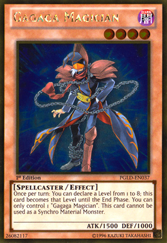 Gagaga Magician [PGLD-EN037] Gold Rare Yu-Gi-Oh!