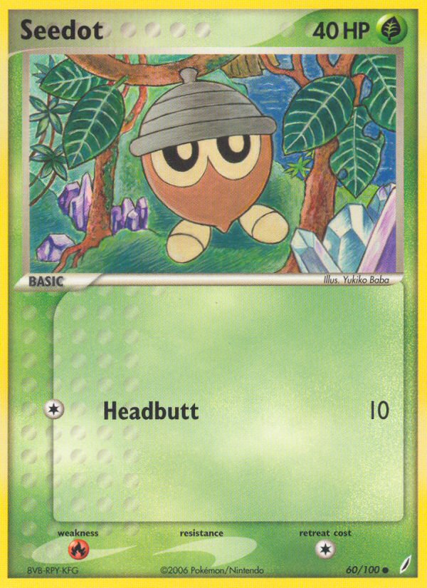 Seedot (60/100) [EX: Crystal Guardians] Pokémon