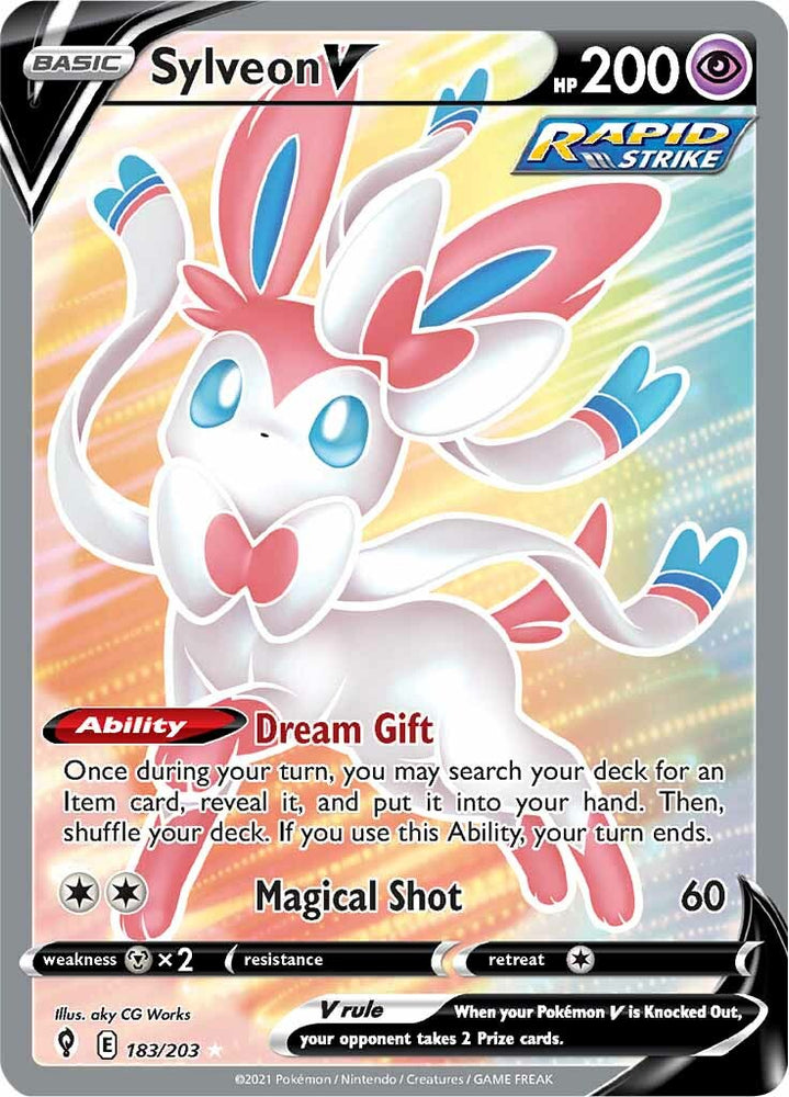 Sylveon V (183/203) [Sword & Shield: Evolving Skies] Pokémon