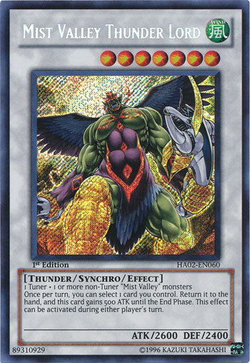 Mist Valley Thunder Lord [HA02-EN060] Secret Rare Yu-Gi-Oh!