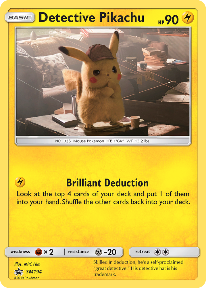 Detective Pikachu (SM194) [Sun & Moon: Black Star Promos] Pokémon
