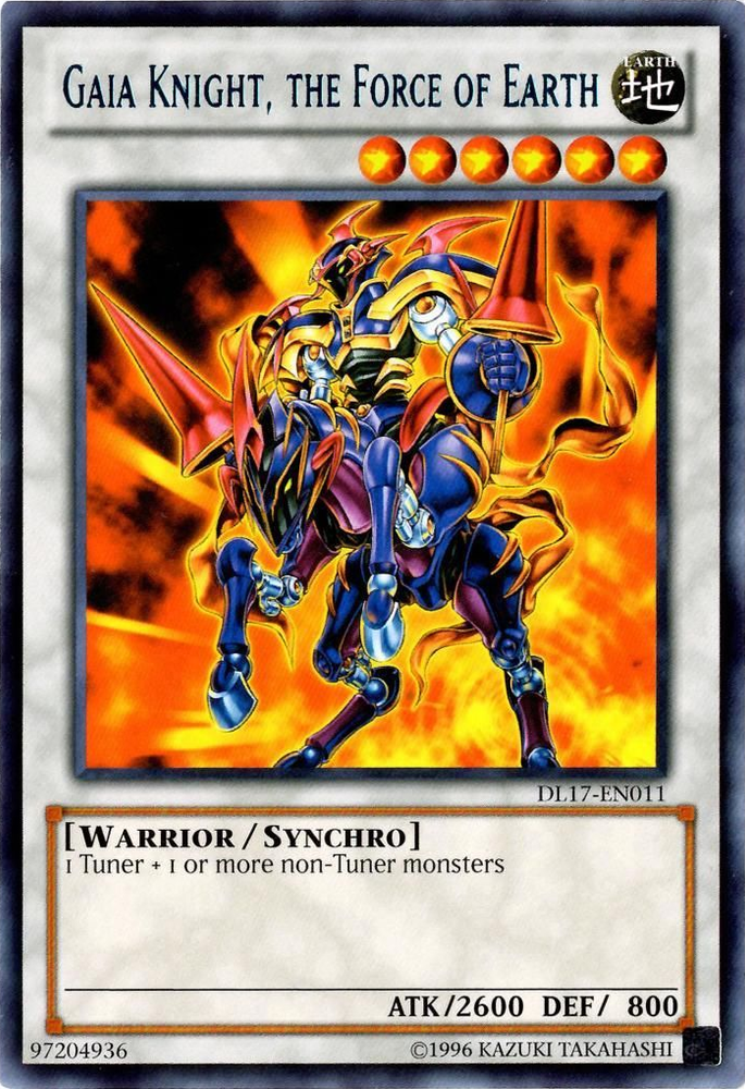Gaia Knight, the Force of Earth (Blue) [DL17-EN011] Rare Yu-Gi-Oh!