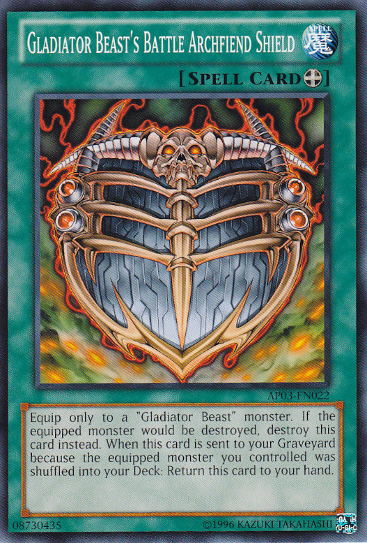 Gladiator Beast's Battle Archfiend Shield [AP03-EN022] Common Yu-Gi-Oh!