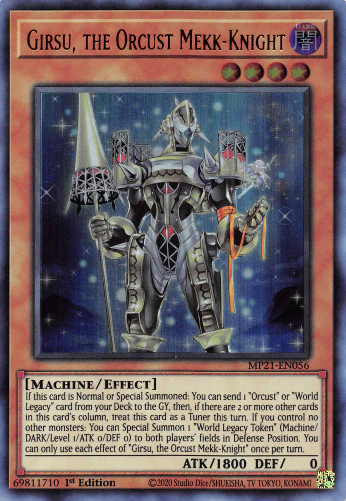 Girsu, the Orcust Mekk-Knight [MP21-EN056] Ultra Rare Yu-Gi-Oh!