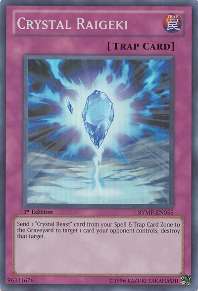 Crystal Raigeki [RYMP-EN055] Super Rare Yu-Gi-Oh!