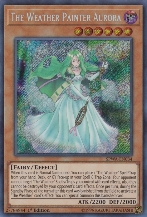 The Weather Painter Aurora [SPWA-EN034] Secret Rare Yu-Gi-Oh!