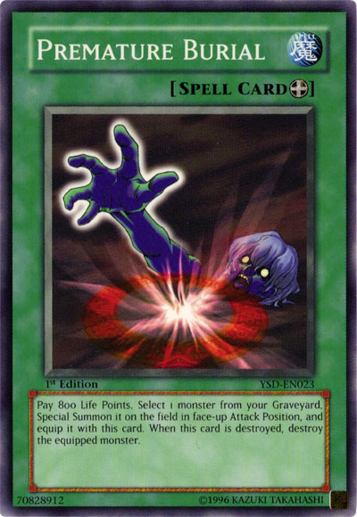 Premature Burial [YSD-EN023] Common Yu-Gi-Oh!