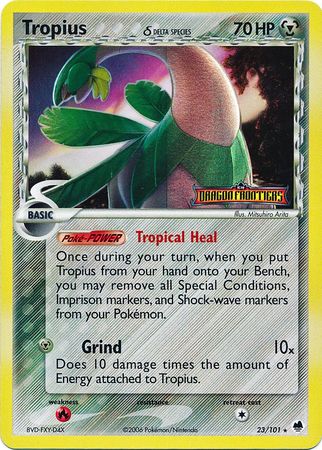 Tropius (23/101) (Delta Species) (Stamped) [EX: Dragon Frontiers] Pokémon