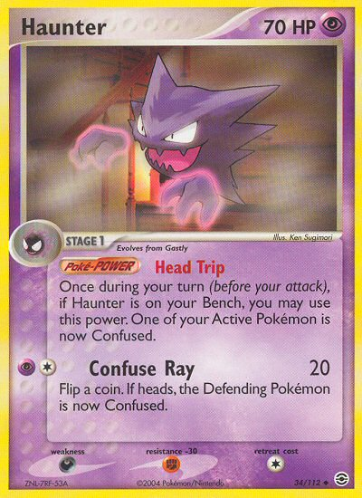 Haunter (34/112) [EX: FireRed & LeafGreen] Pokémon