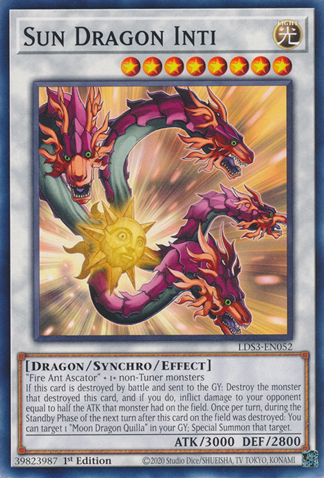 Sun Dragon Inti [LDS3-EN052] Common Yu-Gi-Oh!