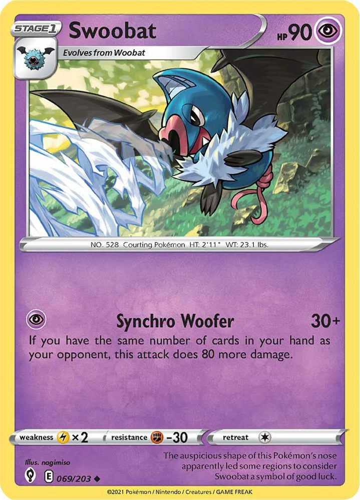 Swoobat (069/203) [Sword & Shield: Evolving Skies] Pokémon