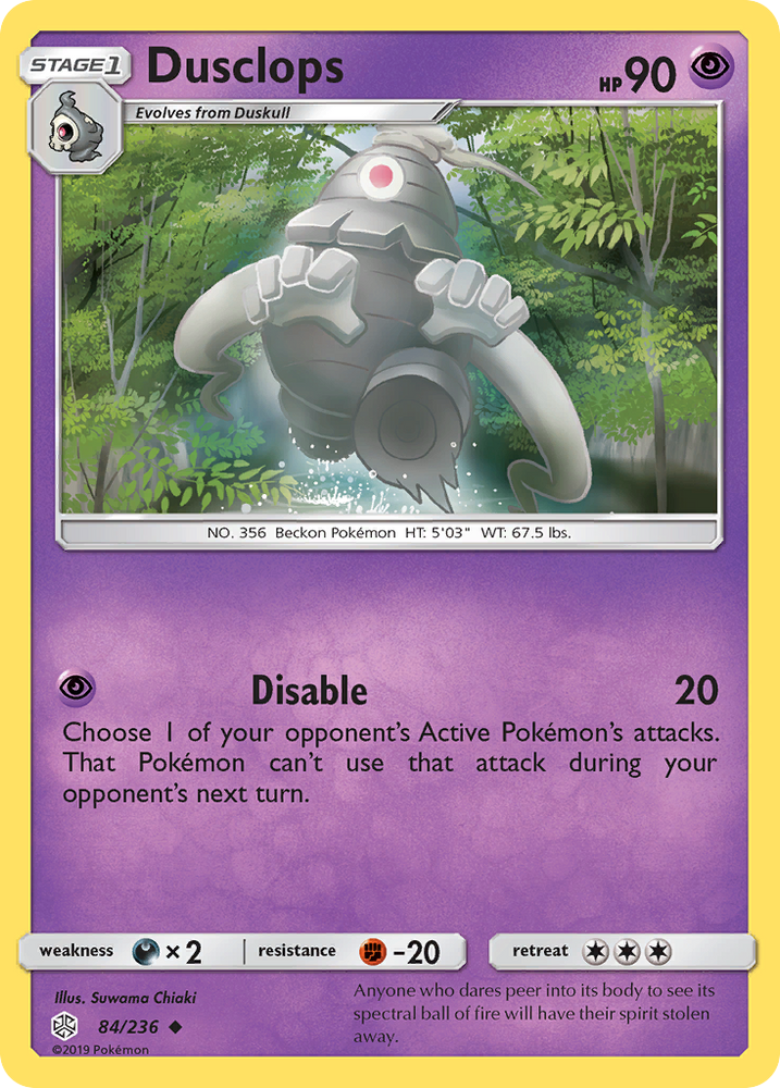 Dusclops (84/236) [Sun & Moon: Cosmic Eclipse] Pokémon