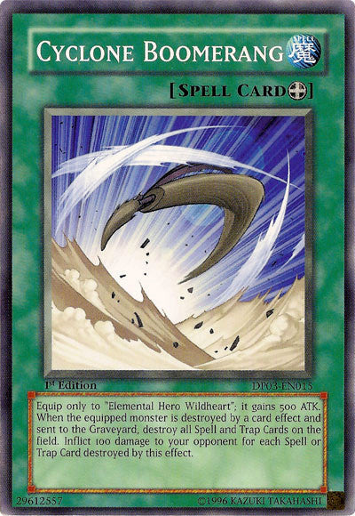 Cyclone Boomerang [DP03-EN015] Common Yu-Gi-Oh!