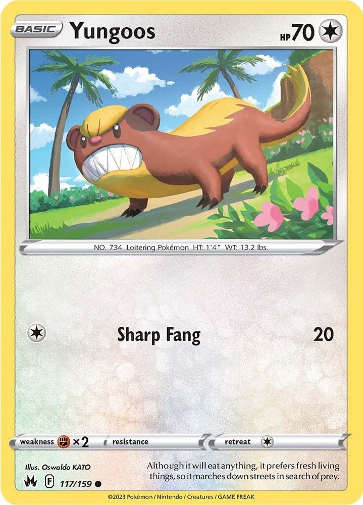 Yungoos (117/159) [Sword & Shield: Crown Zenith] Pokémon