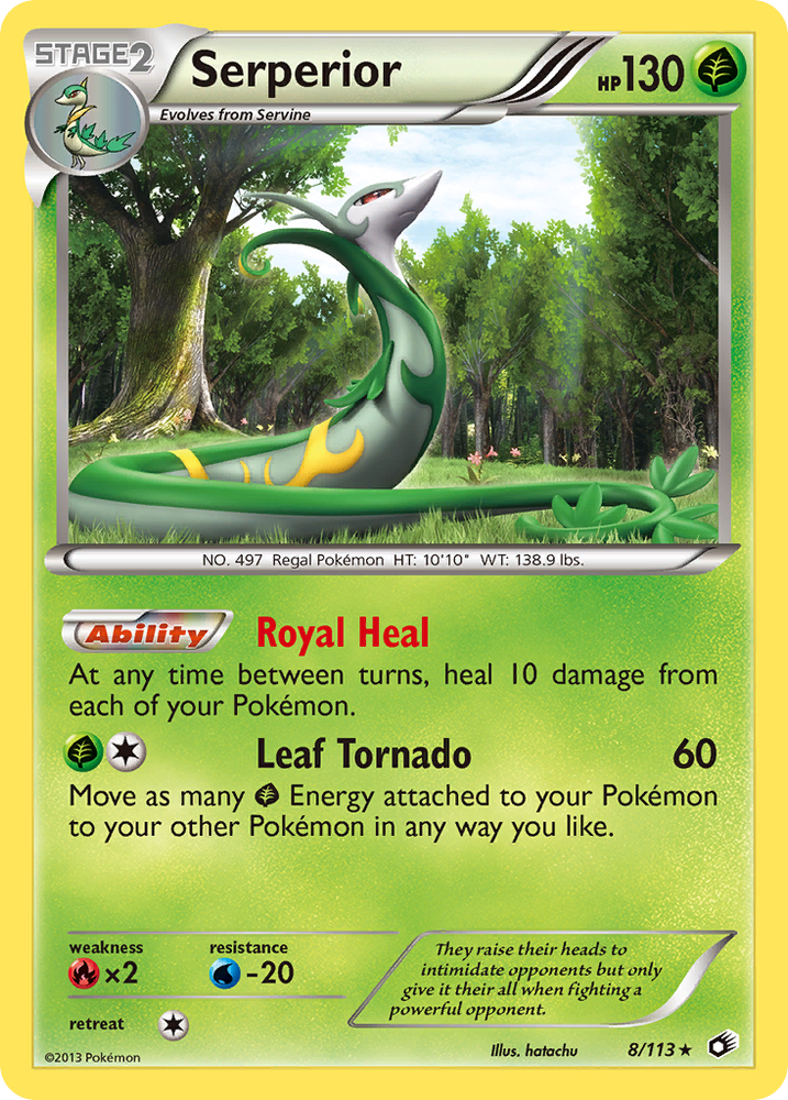 Serperior (8/113) [Black & White: Legendary Treasures] Pokémon