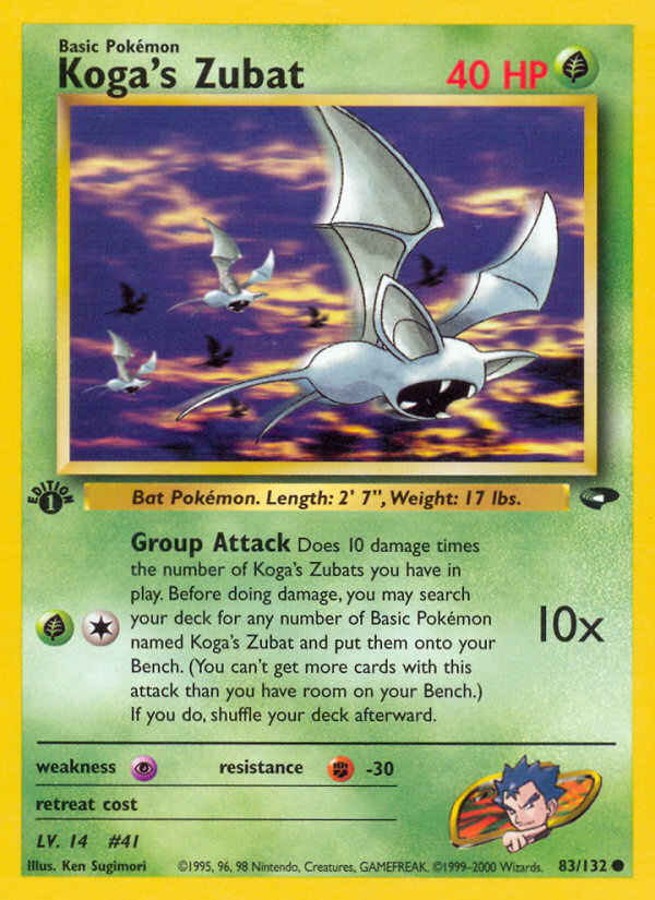 Koga's Zubat (83/132) [Gym Challenge 1st Edition] Pokémon