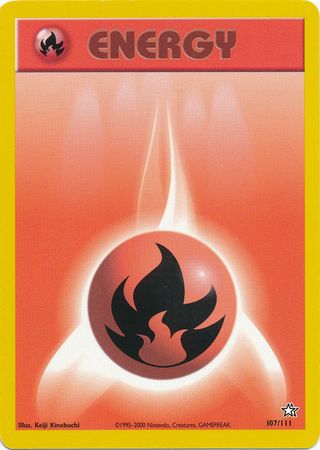 Fire Energy (107/111) [Neo Genesis Unlimited] Pokémon