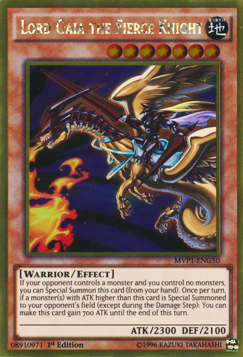 Lord Gaia the Fierce Knight [MVP1-ENG50] Gold Rare Yu-Gi-Oh!