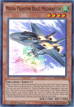 Mecha Phantom Beast Megaraptor [MP14-EN007] Super Rare Yu-Gi-Oh!