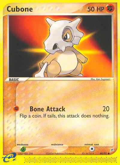 Cubone (40/95) [EX: Team Magma vs Team Aqua] Pokémon