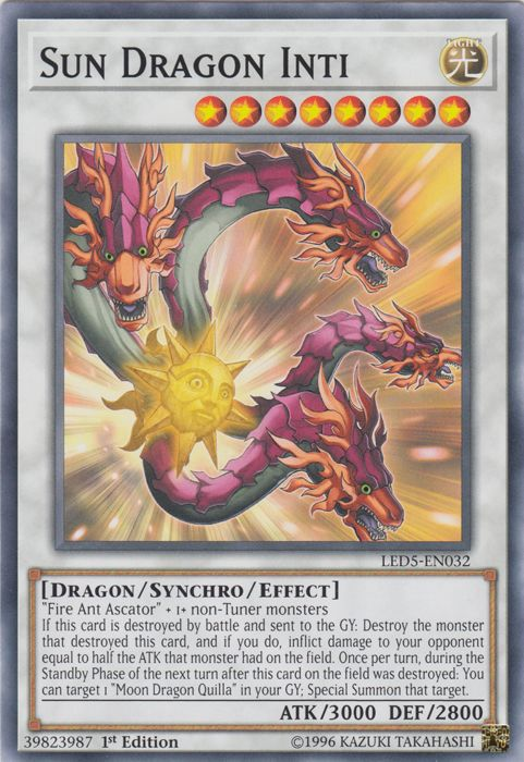Sun Dragon Inti [LED5-EN032] Common Yu-Gi-Oh!