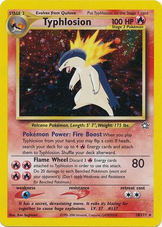 Typhlosion (18/111) [Neo Genesis Unlimited] Pokémon