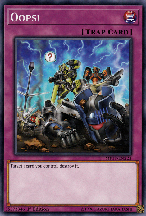 Oops! [MP18-EN223] Common Yu-Gi-Oh!