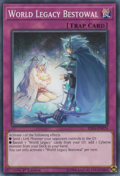 World Legacy Bestowal [RIRA-EN074] Common Yu-Gi-Oh!