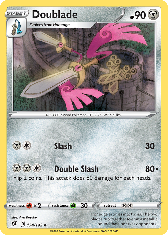 Doublade (134/192) [Sword & Shield: Rebel Clash] Pokémon