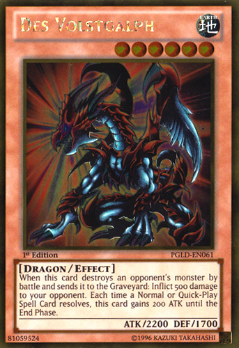 Des Volstgalph [PGLD-EN061] Gold Rare Yu-Gi-Oh!