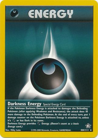 Darkness Energy (104/111) [Neo Genesis Unlimited] Pokémon
