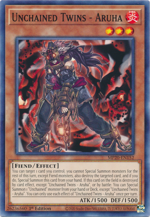 Unchained Twins - Aruha [MP20-EN152] Common Yu-Gi-Oh!