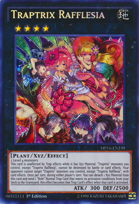 Traptrix Rafflesia [MP16-EN239] Secret Rare Yu-Gi-Oh!