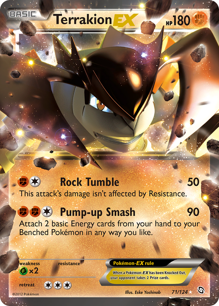 Terrakion EX (71/124) [Black & White: Dragons Exalted] Pokémon