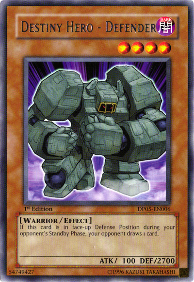 Destiny Hero - Defender [DP05-EN006] Rare Yu-Gi-Oh!